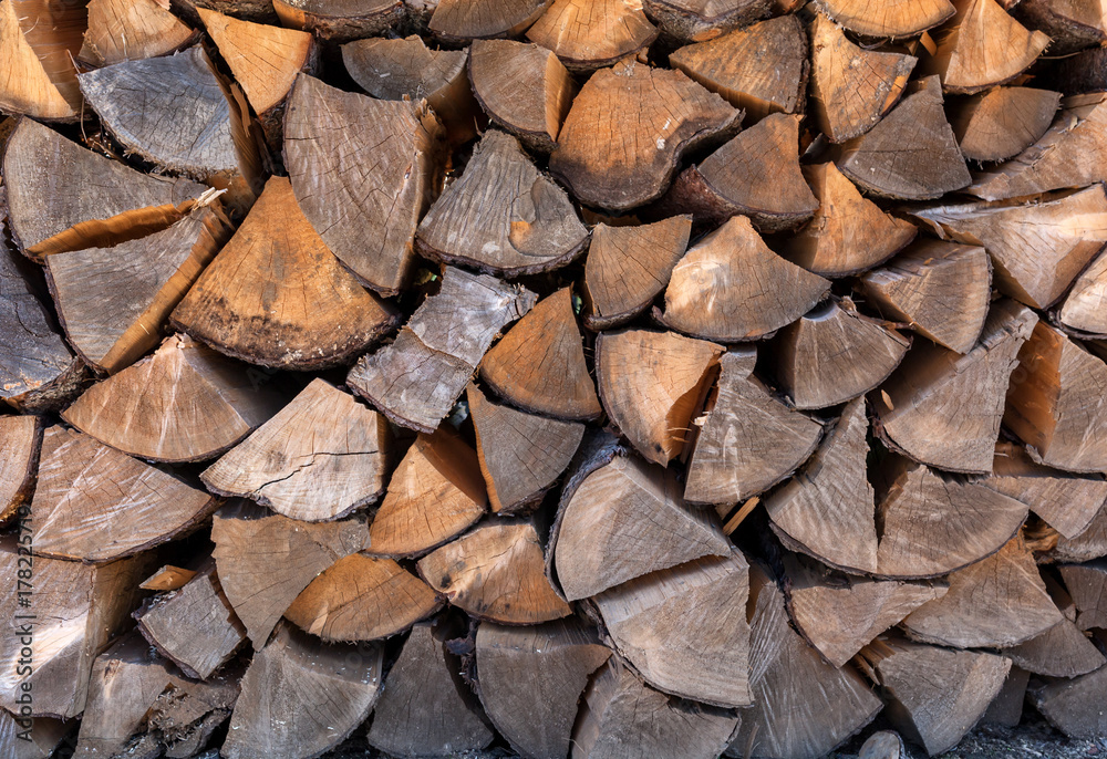 Closeup of firewoods stack texture. Closeup of firewoods stack texture.