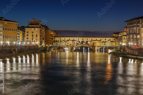 Ponte Vecchio in evening, Florence, Italy © borisb17