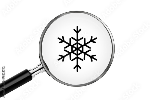 Lupe sucht/findet - Schnee