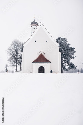 Snowy Church in Germany
