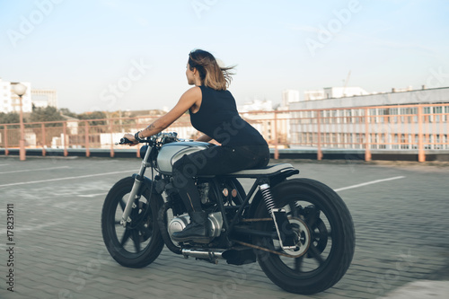 Biker Woman on motorcycle