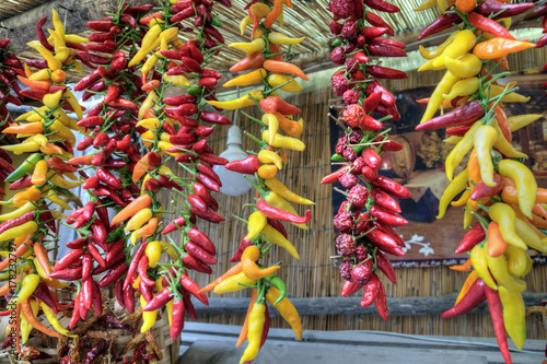 Hanging Chili Peppers