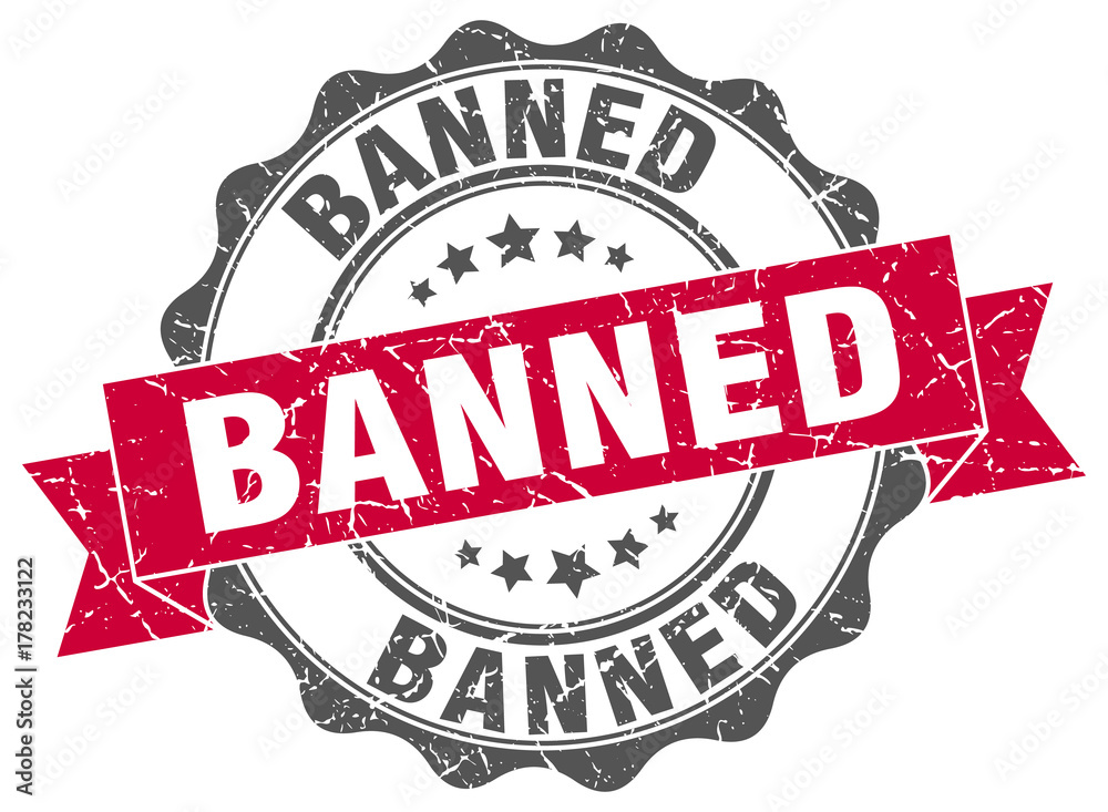 Obraz premium banned stamp. sign. seal
