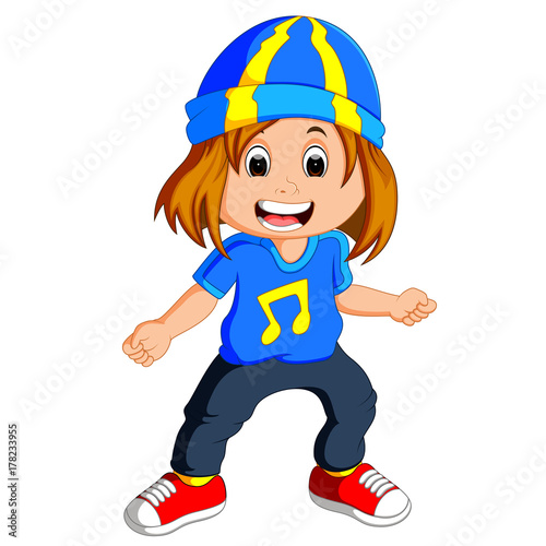 little girl dancing