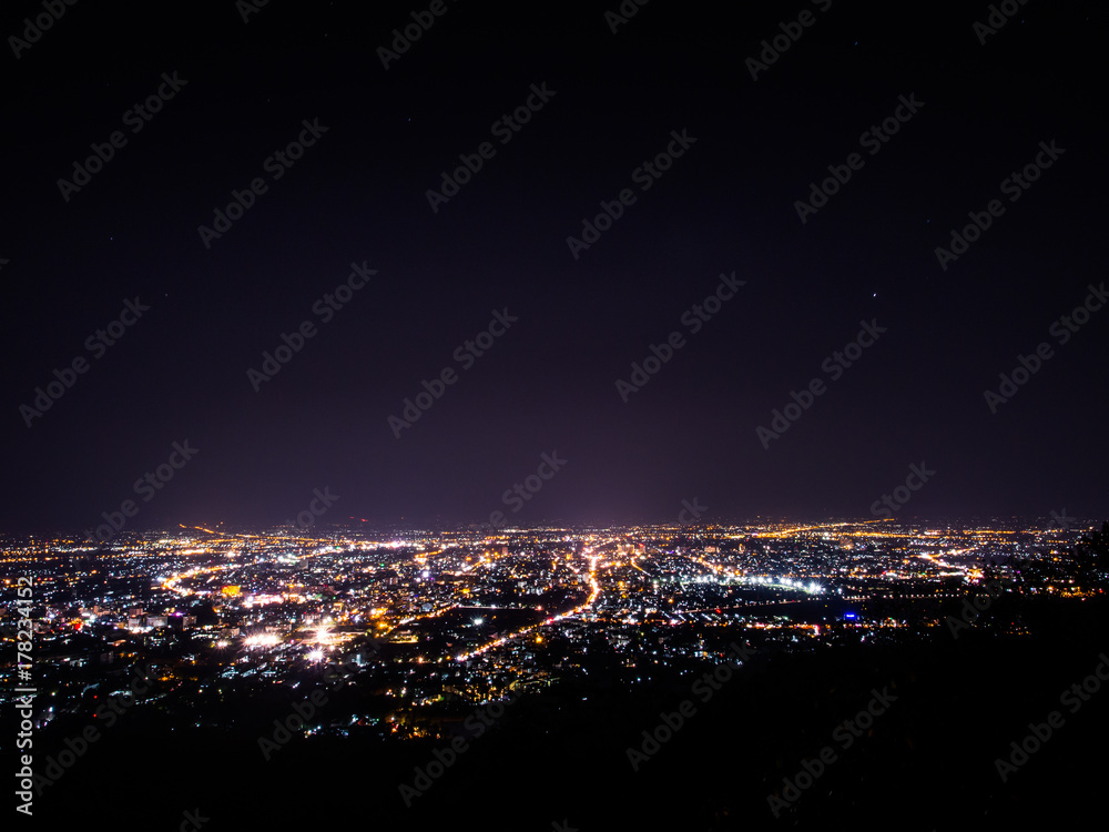 Cityscape of Chiangmai, Thailand.