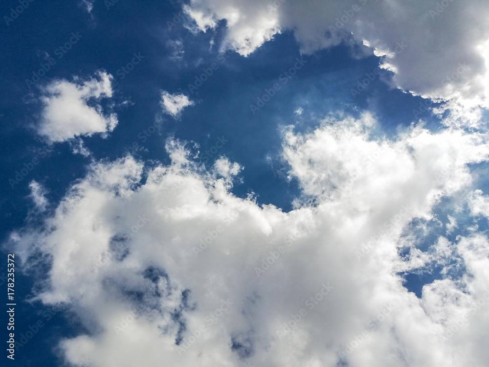 Fototapeta premium Blue sky with clouds