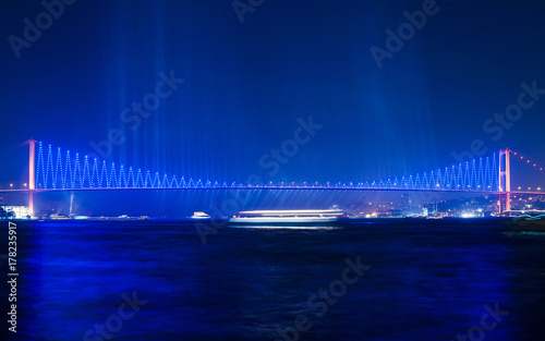15th July Martyrs Bridge (15 Temmuz Sehitler Koprusu). Istanbul, Turkey.
