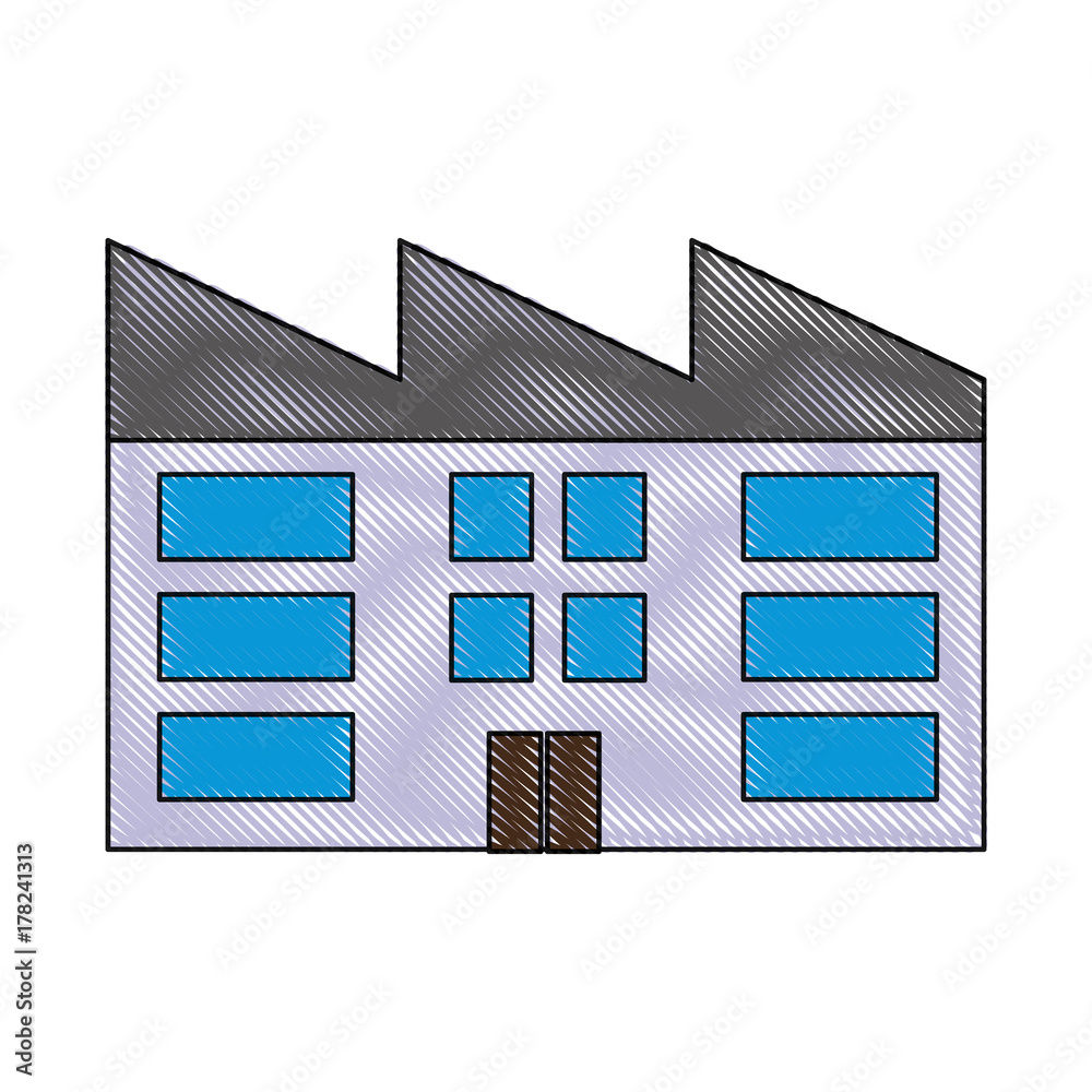 Obraz premium factory building icon