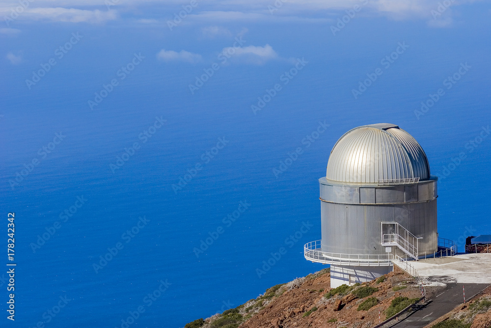 Sternwarte auf dem roque de los muchachos, la palma, kanaren Sternwarte auf dem roque de los muchachos, la palma, kanaren
