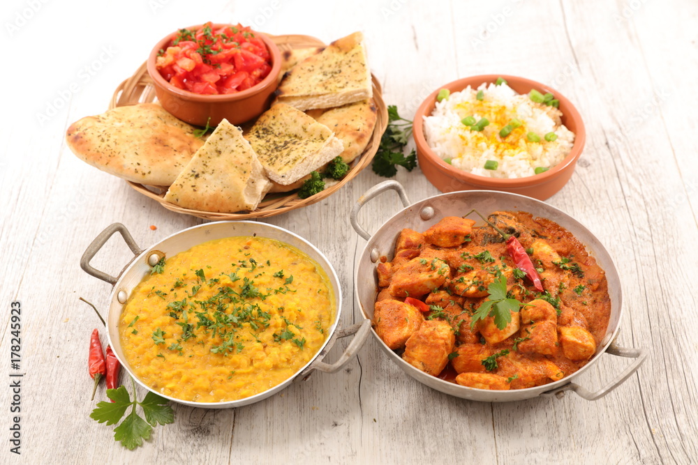 assorted indian curry and dish assorted indian curry and dish