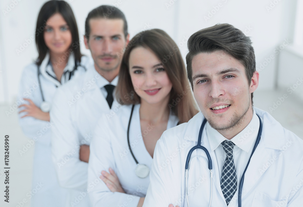 Portrait of confident happy group of doctors Portrait of confident happy group of doctors
