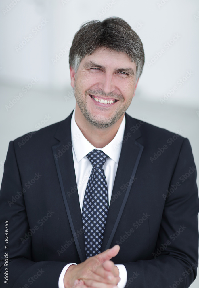 Portrait of a modern benevolent businessman. Portrait of a modern benevolent businessman.