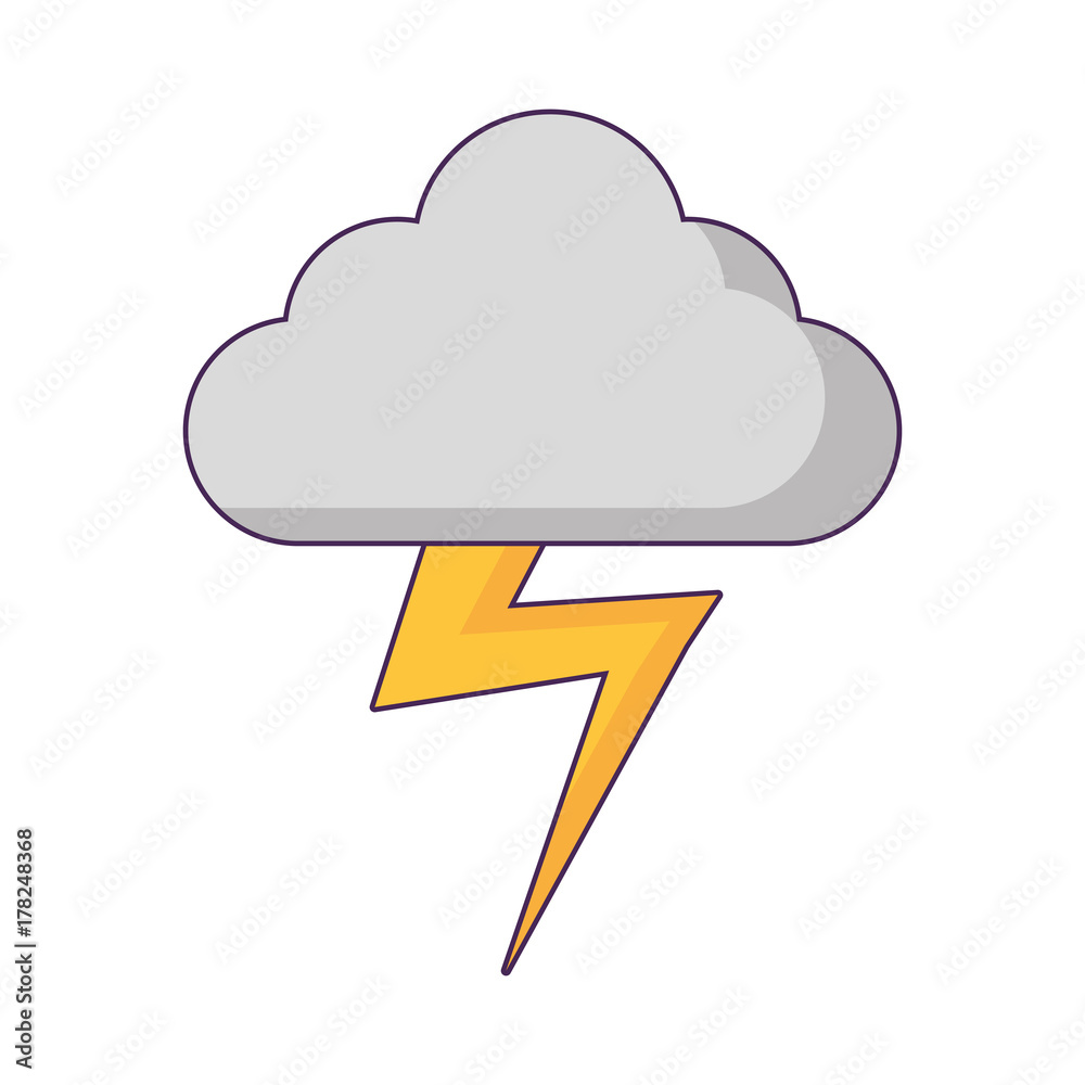 cloud and thunder icon cloud and thunder icon
