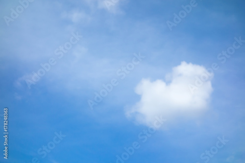 blue sky with cloud