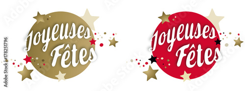 JOYEUSES FÊTES rouge
