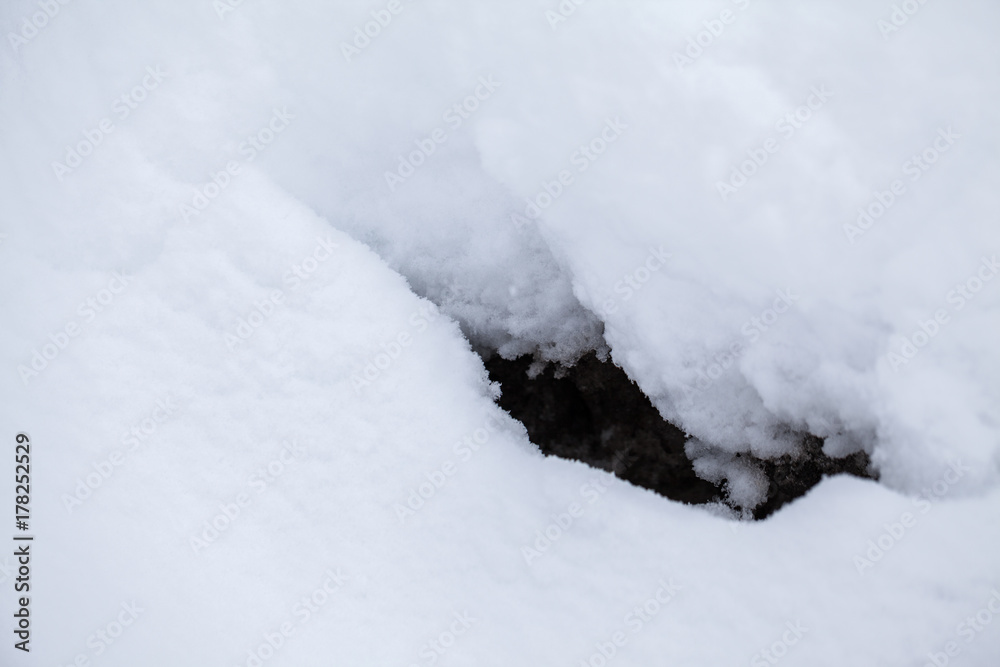 Abstract snow shapes
