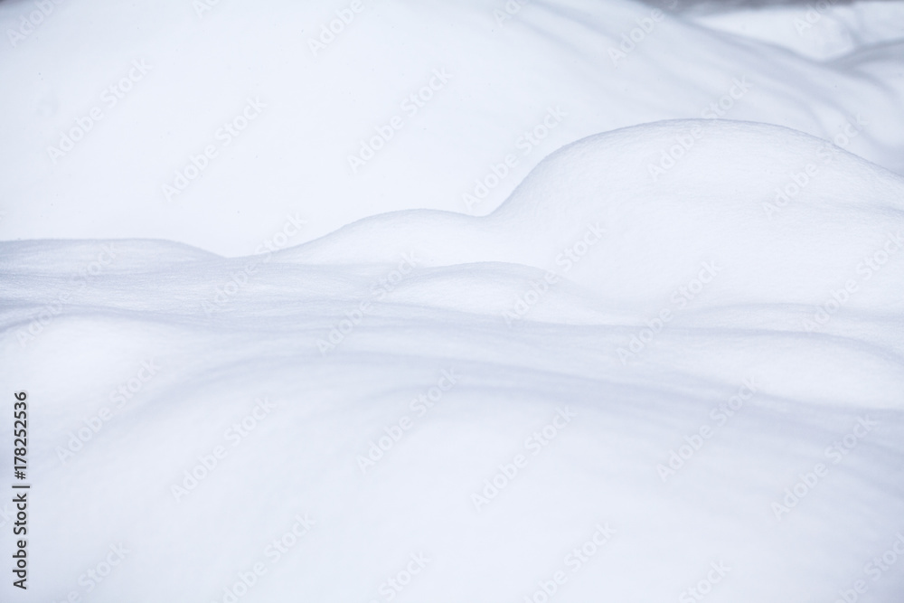 Abstract snow shapes
