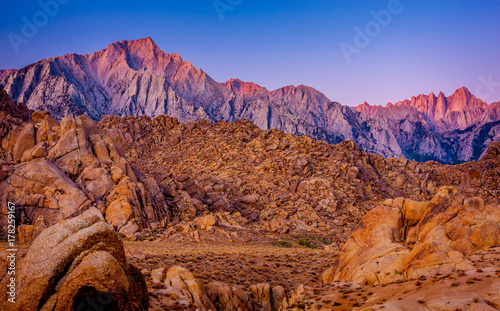 Sierra Nevada Mountains at Sunrise