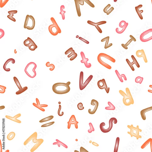 Tapety Wzór z alfabetu modeliny. Tapeta lub tkanina.