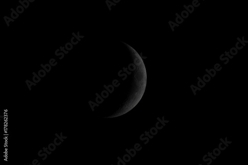 Mond, Krater, Schwarzer Hintergrund