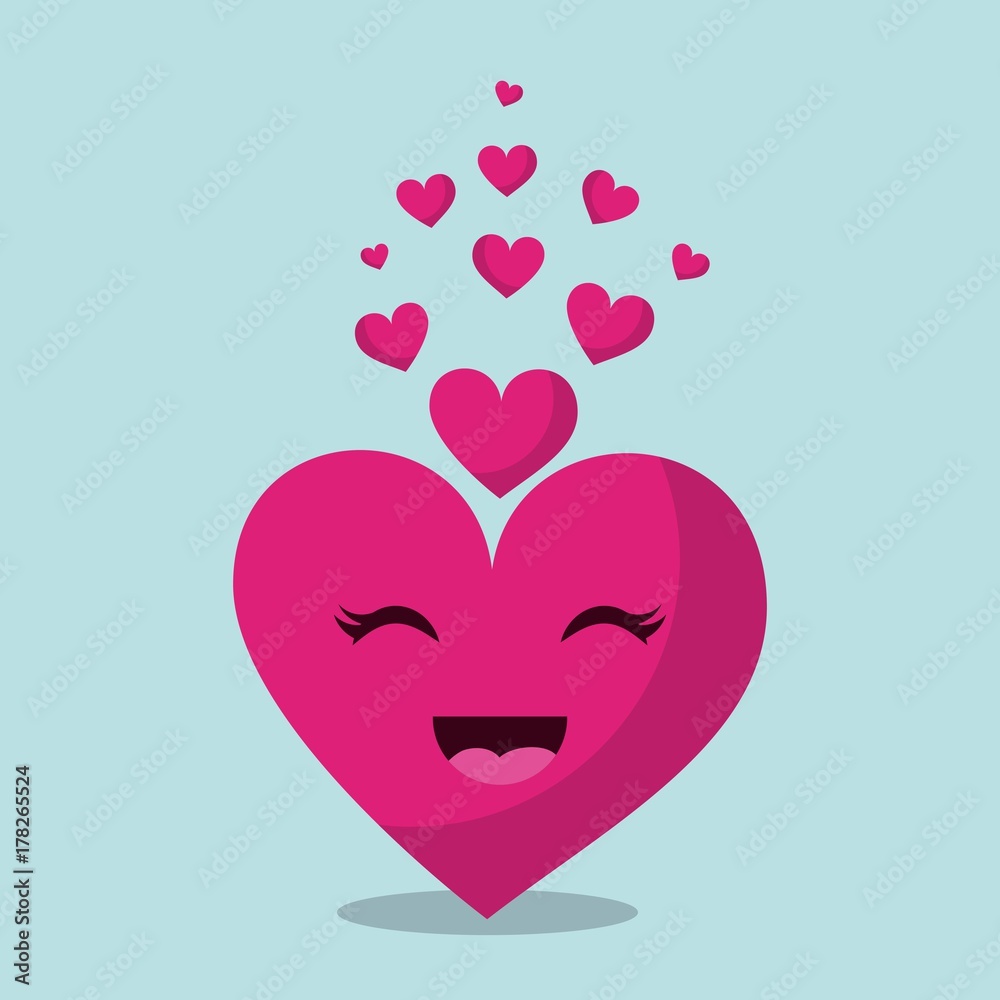 kawaii pink love heart romantic passion emotion kawaii pink love heart romantic passion emotion