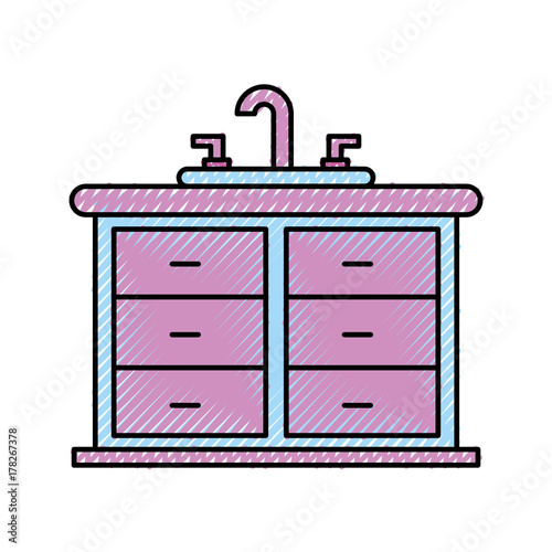 bathroom interior with sink vanity cabinet furniture