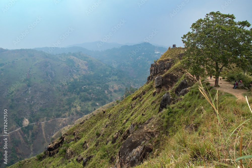 View of Little Adam's Peak in Sri Lanka.