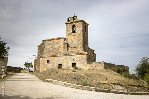 Santa Maria la Mayor church in Pozalmuro village, province of Soria, Spain