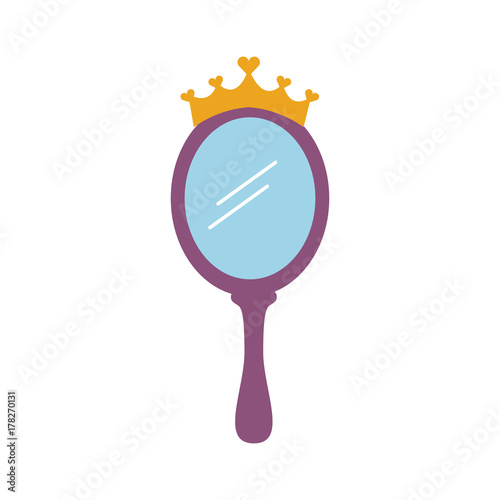 crown princess magical mirror with hearts