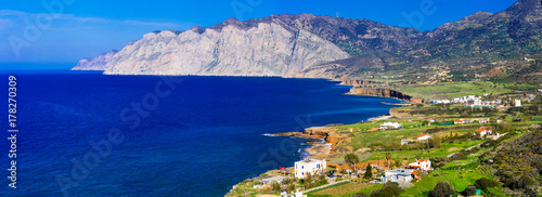 Nature landscape and beauty of Crete island. Greece
