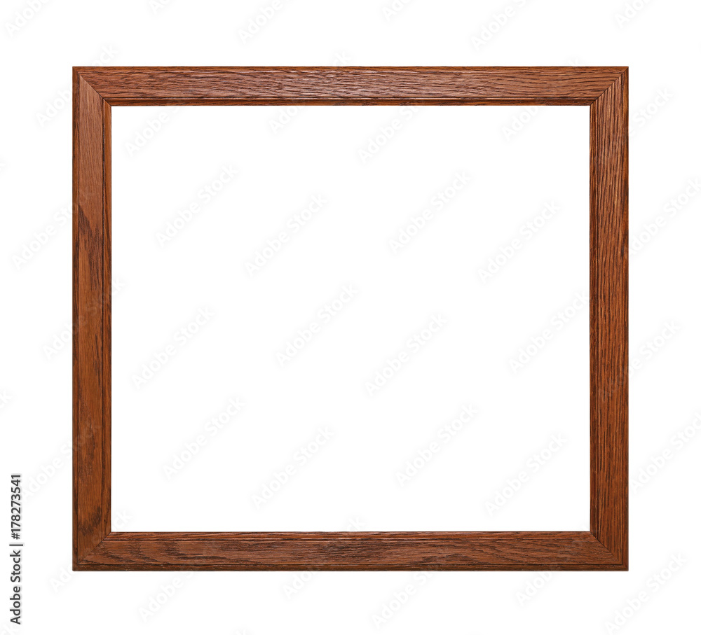 Simple wooden brown picture or photo frame Simple wooden brown picture or photo frame