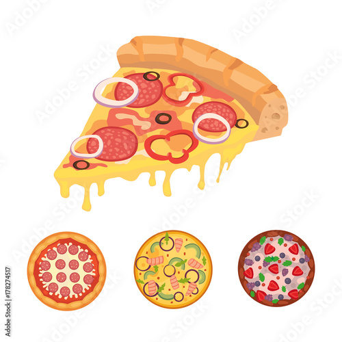 Thinly sliced pepperoni is a popular pizza. Italian cook and pizzas delivery.