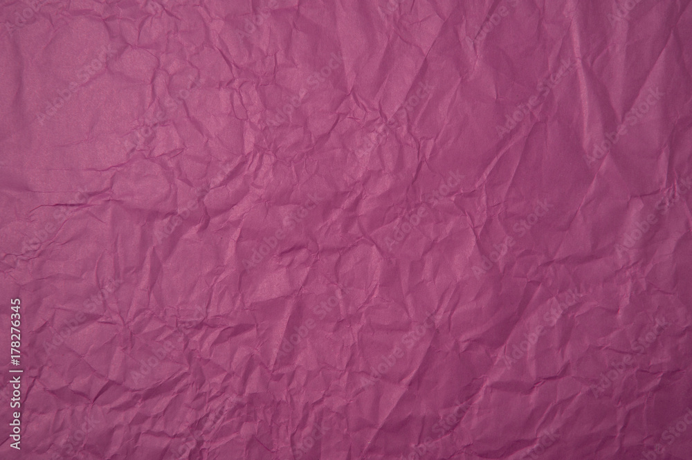 Crumpled pink paper texture