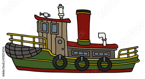 Funny old steam tug