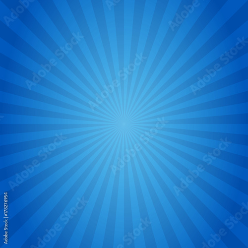 Blue Sunburst