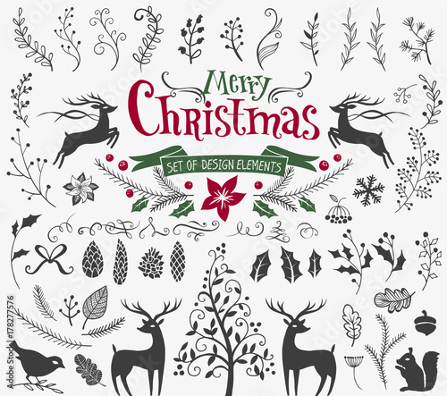 Christmas design elements