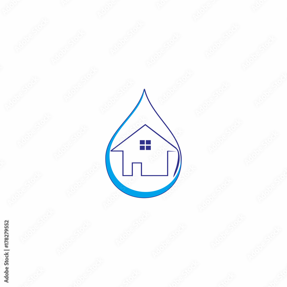 home droplet logo vector home droplet logo vector