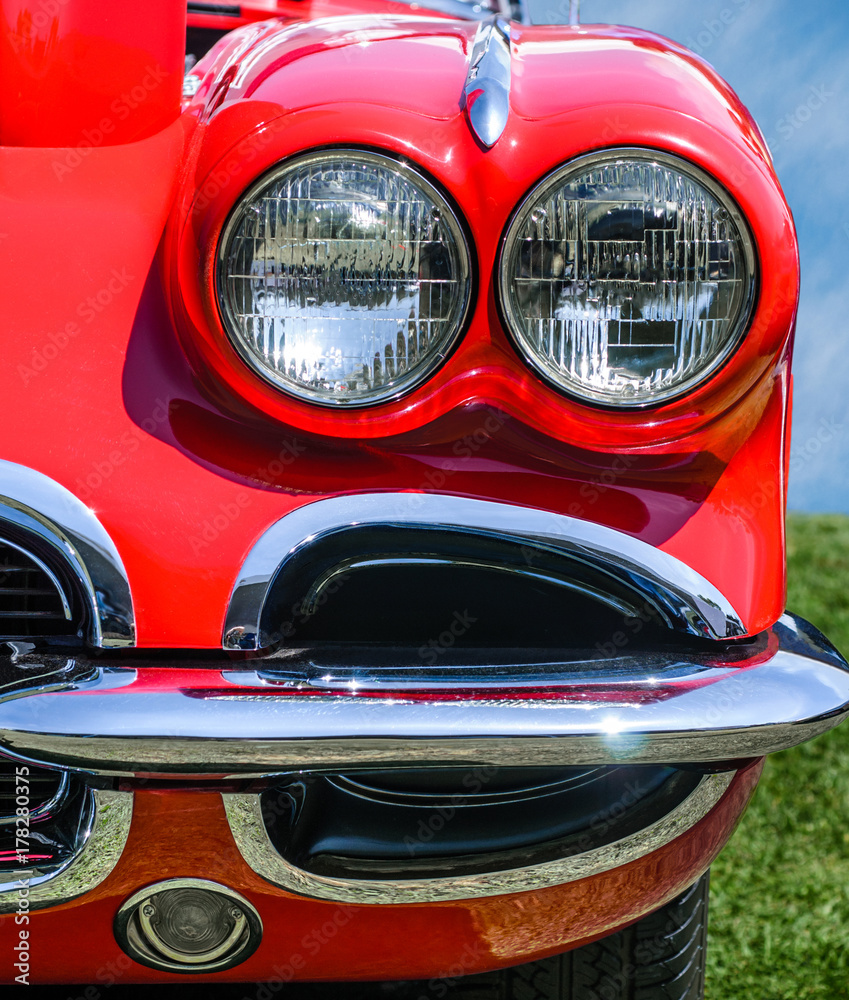Vintage Red Sports Car
