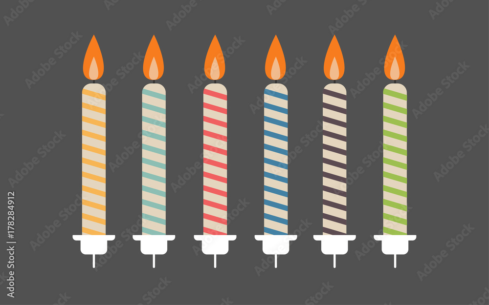 Birthday Candle with Holder Birthday Candle with Holder