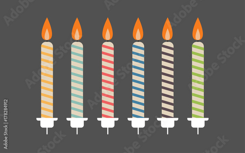 Birthday Candle with Holder