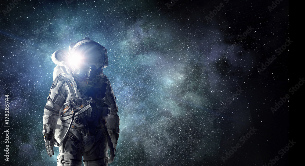 Adventure of spaceman. Mixed media Adventure of spaceman. Mixed media