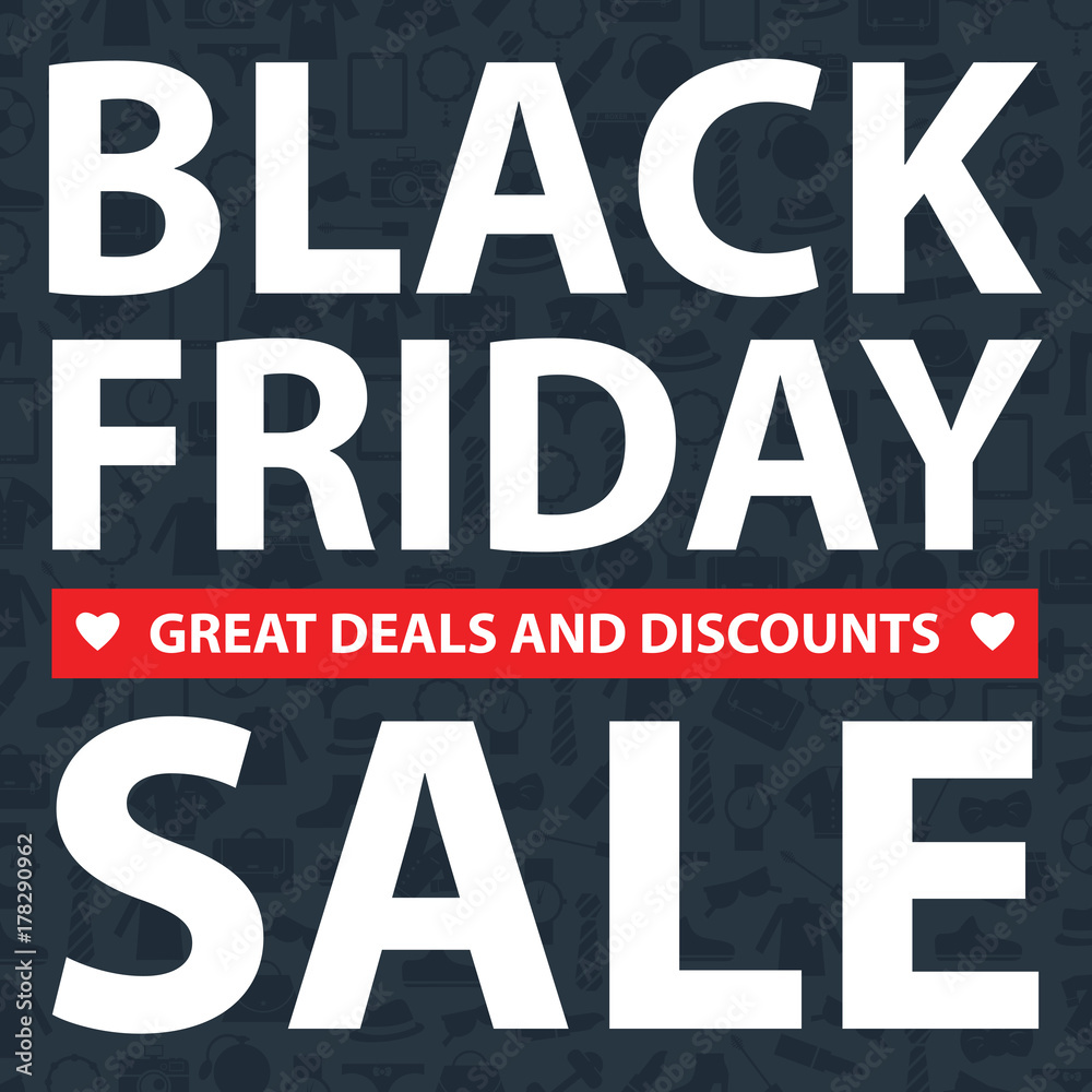 Fototapeta premium black friday card