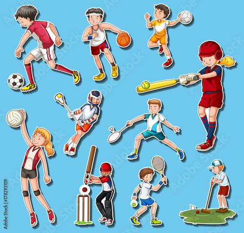 People doing different types of sports
