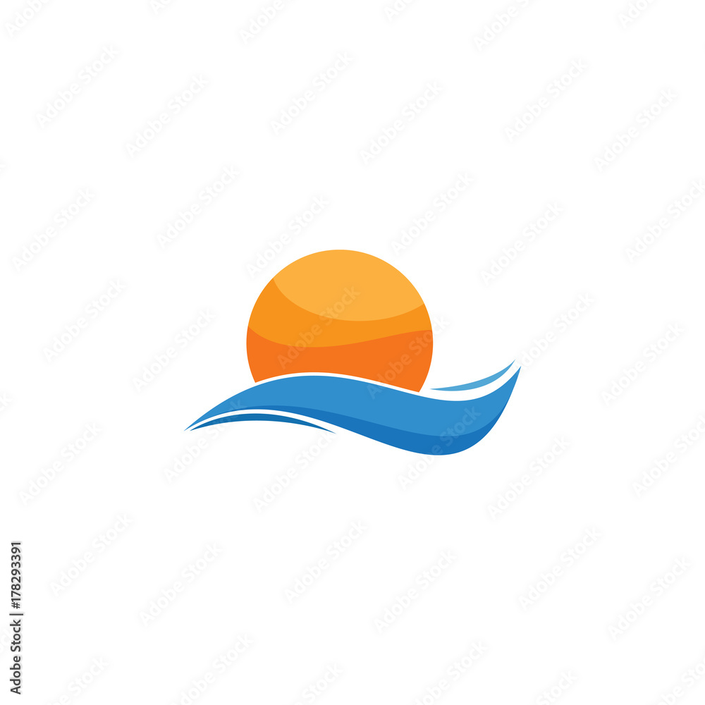 sun wave logo sun wave logo