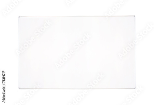 Closeup space at the white board isolated on white background © kenkuza
