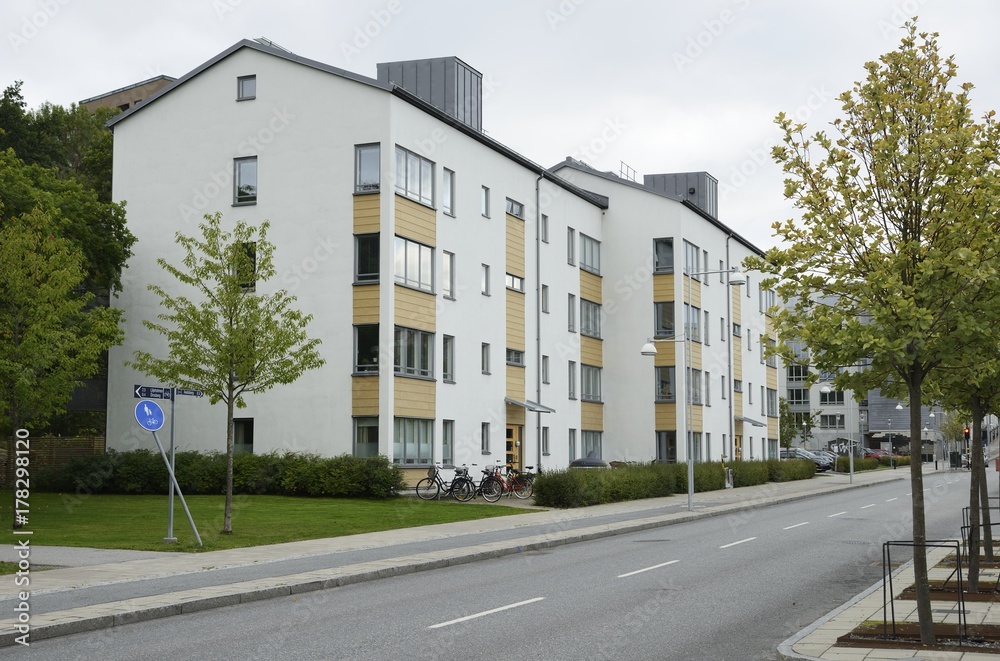 Modern apartment buildings in Stockholm - Sweden.