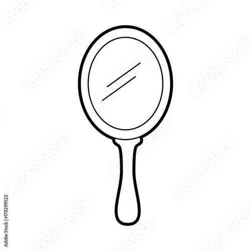 princess mirror glass handle accessory