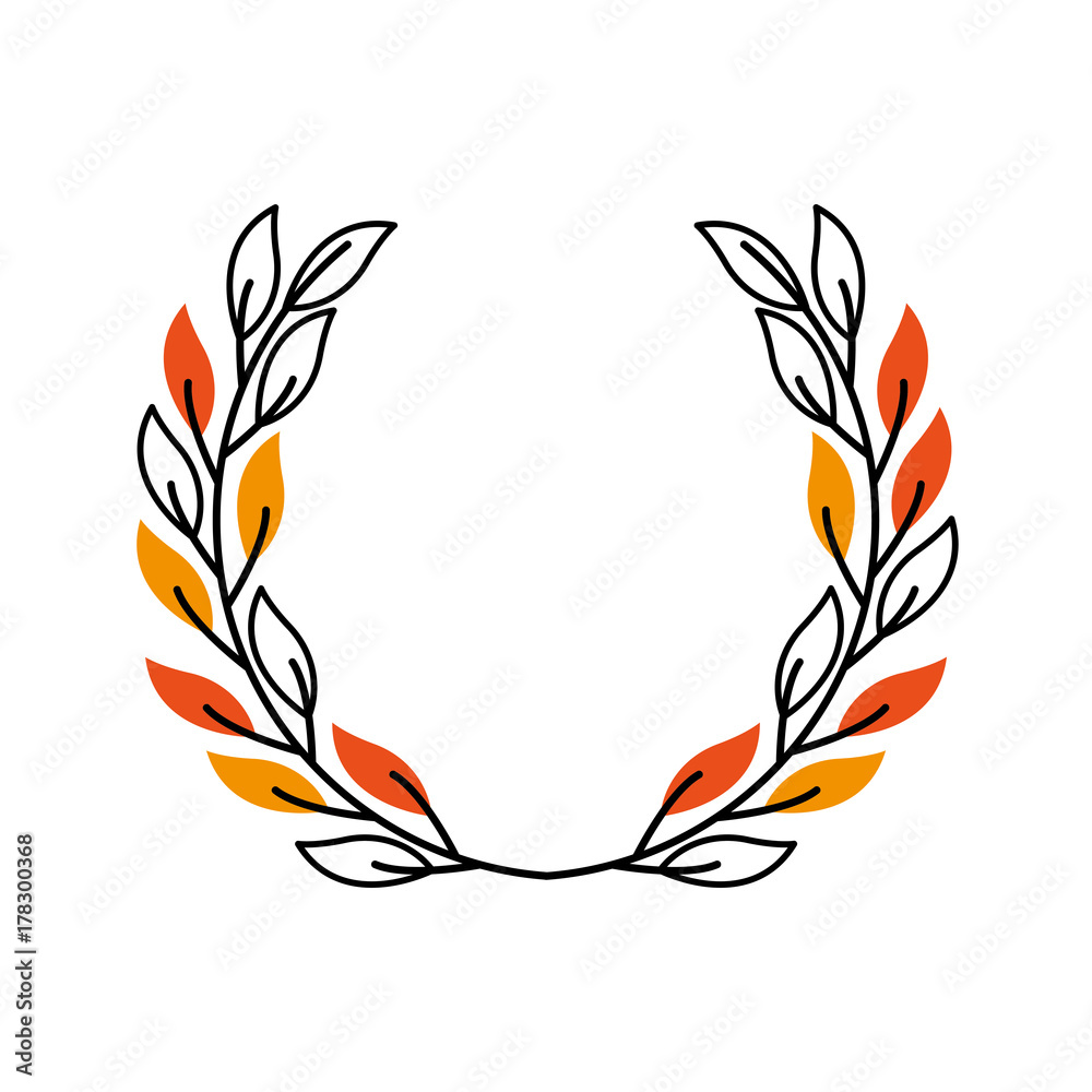 Obraz premium laurel decoration branch ornament image