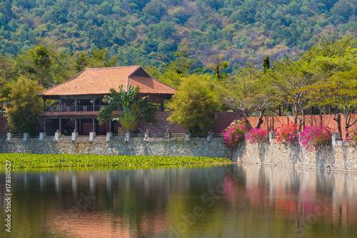 house by water, Vietnam photo