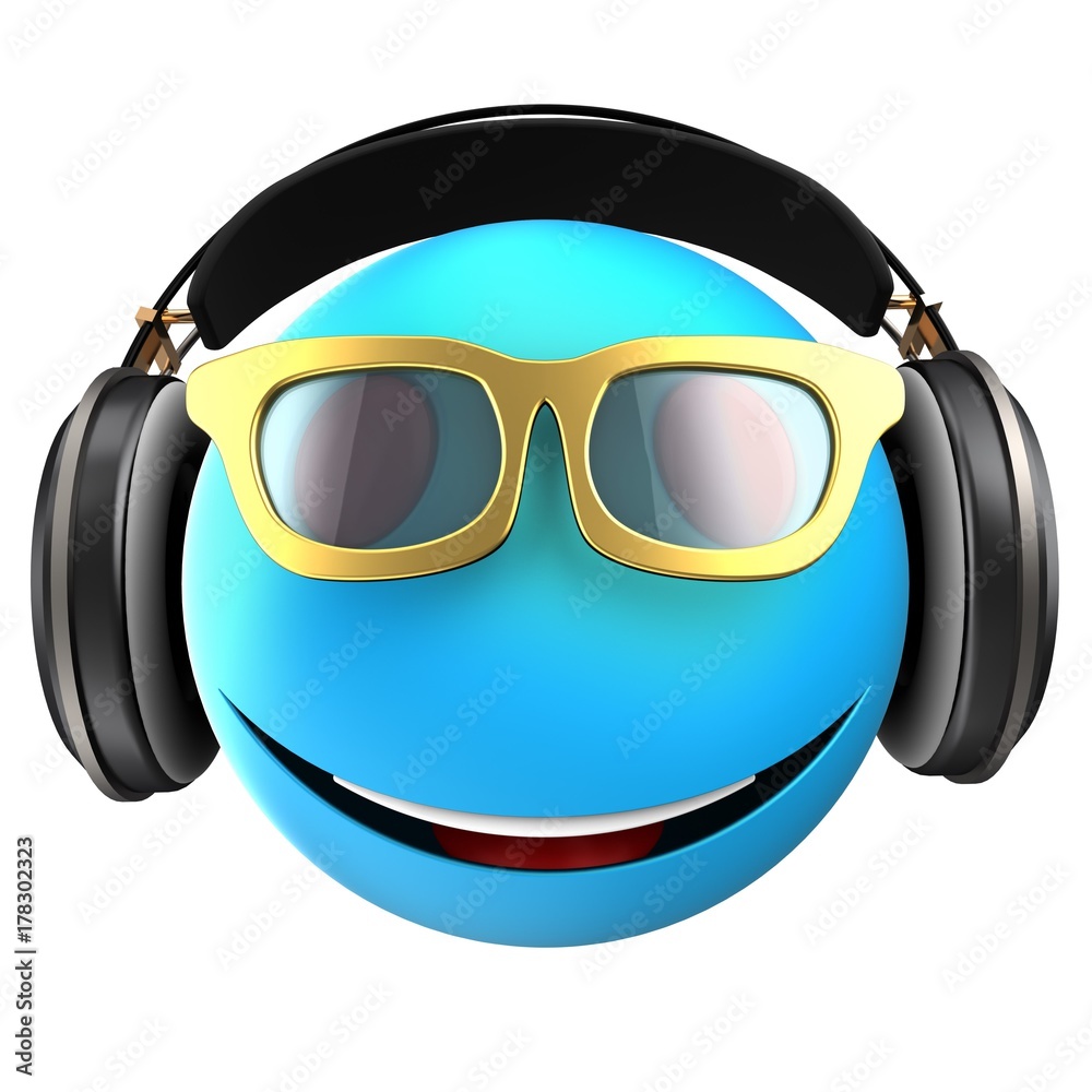 3d blue emoticon smile 3d blue emoticon smile